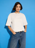 Alana Relaxed Tee - Pure White Baukjen