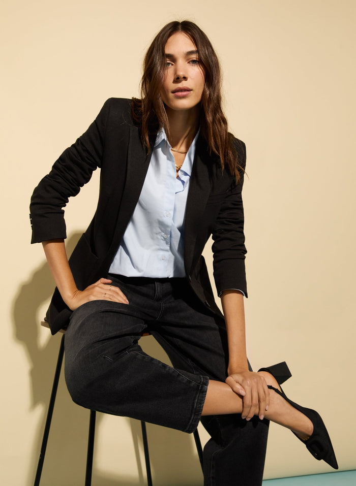 Alanis Ponte Blazer - Caviar Black Baukjen