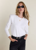 Alexa Strong Shoulder Top - White Baukjen