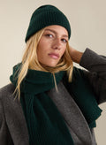 Alina Recycled Wool Scarf - Forest Green Baukjen