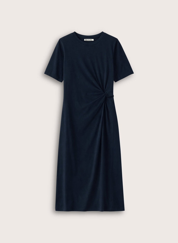 Alith T-Shirt Twist Dress - Classic Navy Baukjen