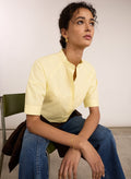 Ana Organic Cotton Shirt - Butter Yellow Baukjen
