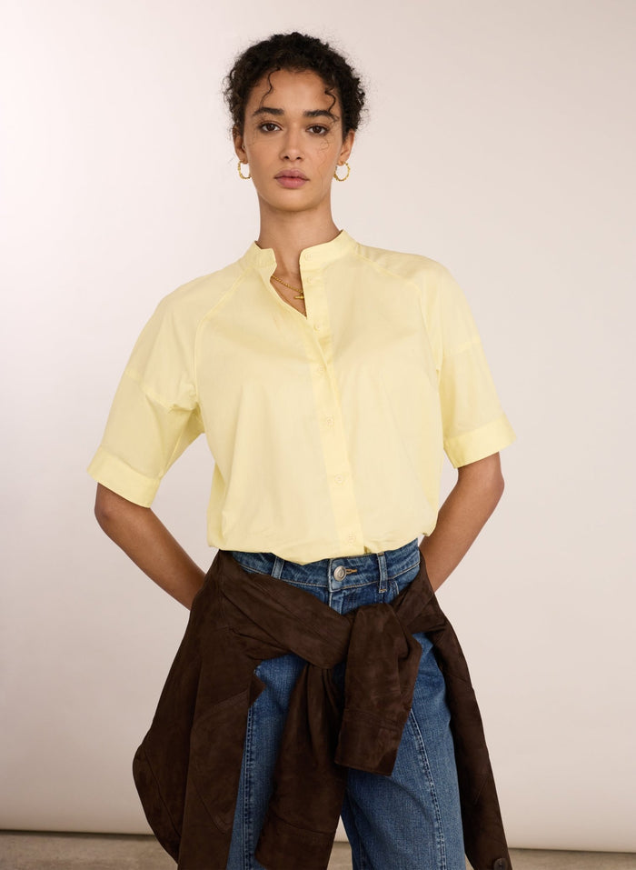 Ana Organic Cotton Shirt - Butter Yellow Baukjen