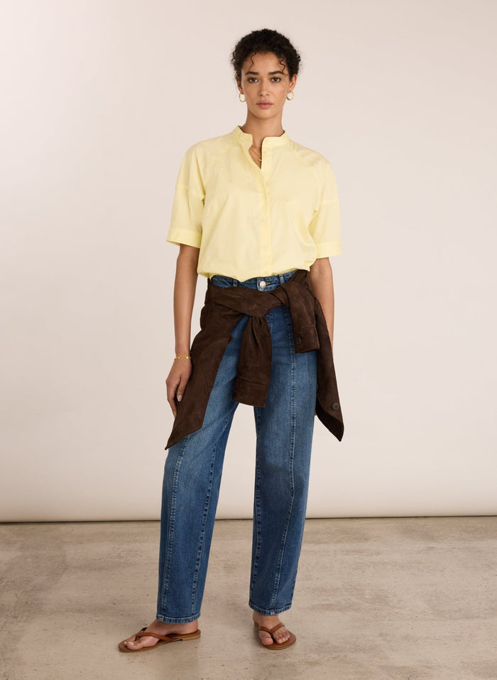 Ana Organic Cotton Shirt - Butter Yellow Baukjen