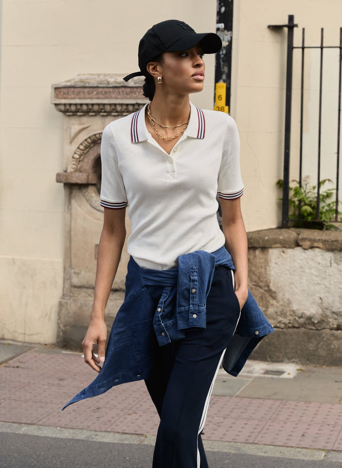 Anil Polo Top - Cream Baukjen