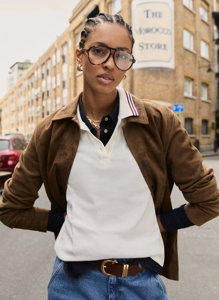 Anil Polo Top - Cream Baukjen