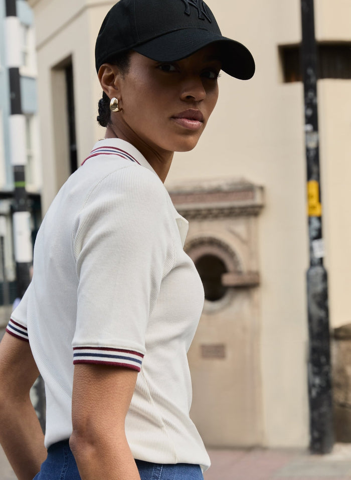 Anil Polo Top - Cream Baukjen