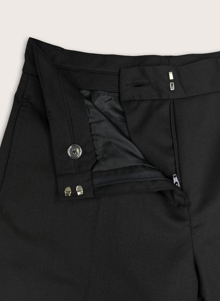 Anna Wide Leg Trousers - Black Baukjen