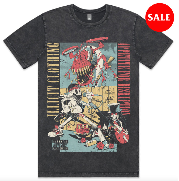 Appetite For Disruption - Stonewash Tee