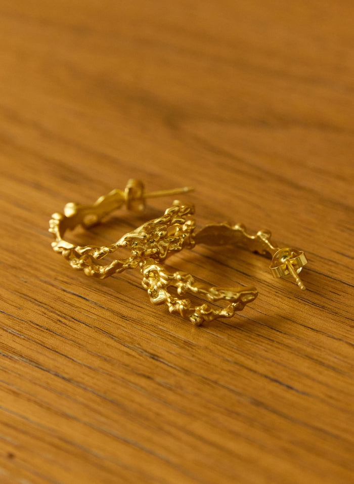 Arie Hoop Earrings - Gold Baukjen