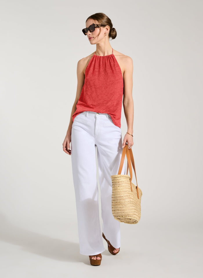 Aster Linen Top - Brick Baukjen