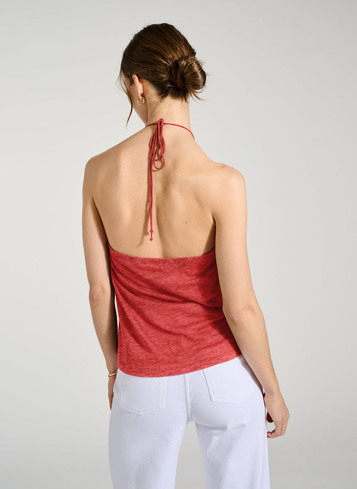 Aster Linen Top - Brick Baukjen