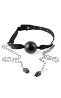 Ball Gag & Nipple Clamps