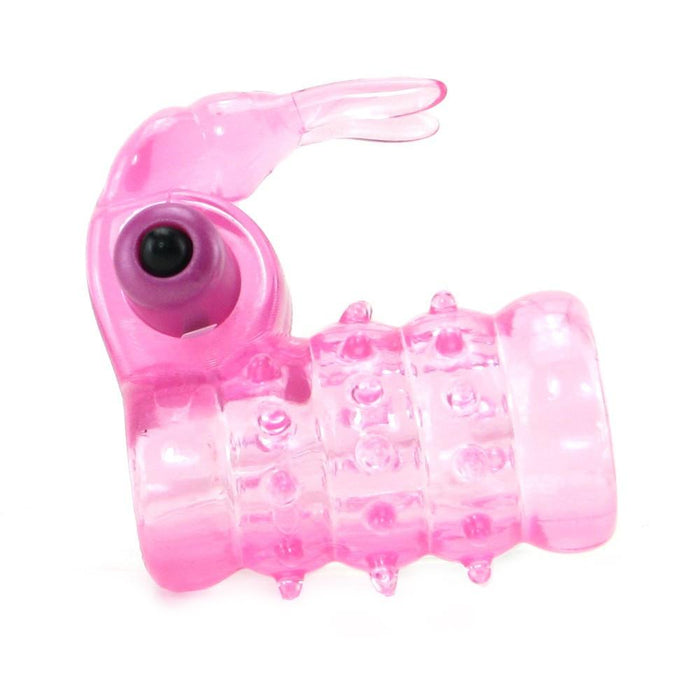 Stretchy Vibrating Bunny Enhancer Cock Ring by  California Exotics -  - 3