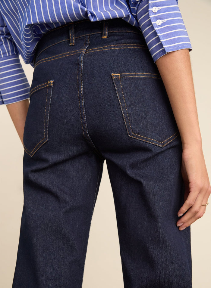 Baukjen Organic Cotton Stretch Boyfriend Jean - Dark Denim Baukjen