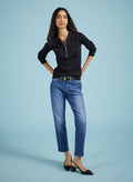 Baukjen Organic Cotton Stretch Boyfriend Jeans - Washed Indigo Baukjen