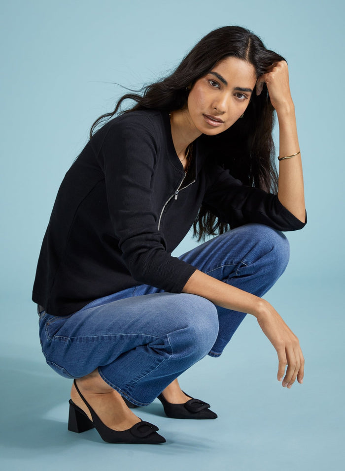 Baukjen Organic Cotton Stretch Boyfriend Jeans - Washed Indigo Baukjen