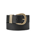 Baukjen Signature Gold Buckle Belt - Caviar Black Baukjen