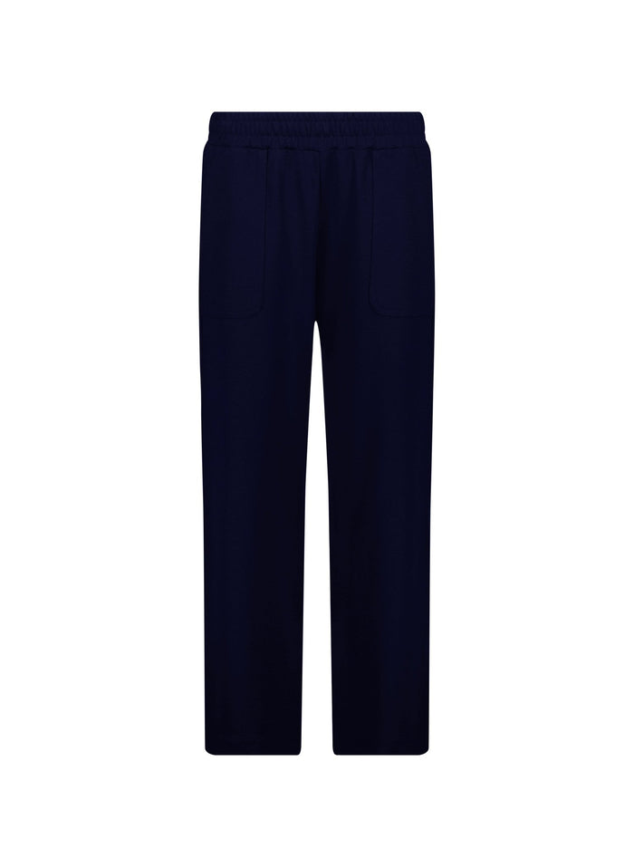 Billie Ponte Carrot Leg Trousers - Classic Navy Baukjen