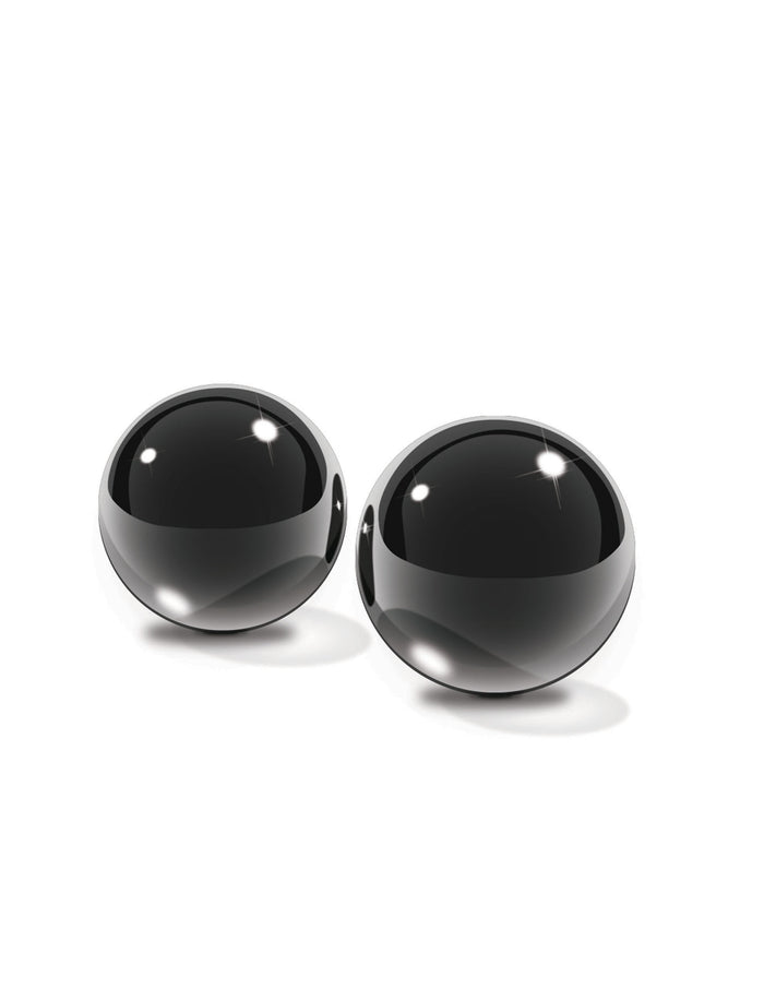 Black Glass Ben-Wa Balls Medium by Fetish Fantasy Limited Edition