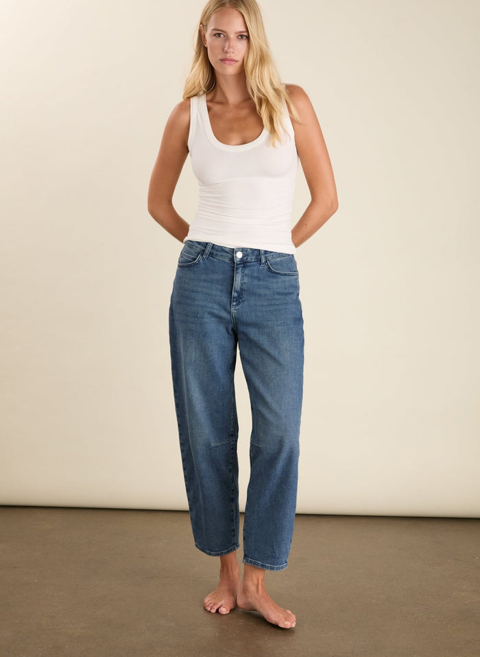 Brenna Scoop Neck Vest - Pure White Baukjen