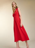 Carmen Dress with TENCEL™ - Crimson Red Baukjen