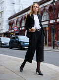 Carole Tailored Culottes - Black Baukjen