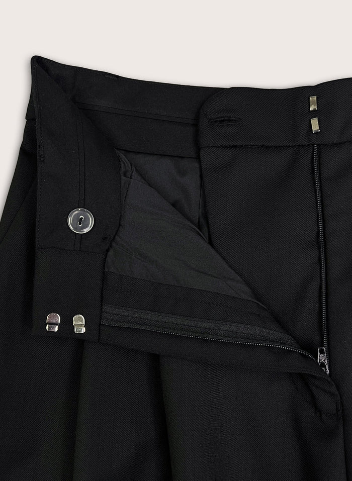 Carole Tailored Culottes - Black Baukjen