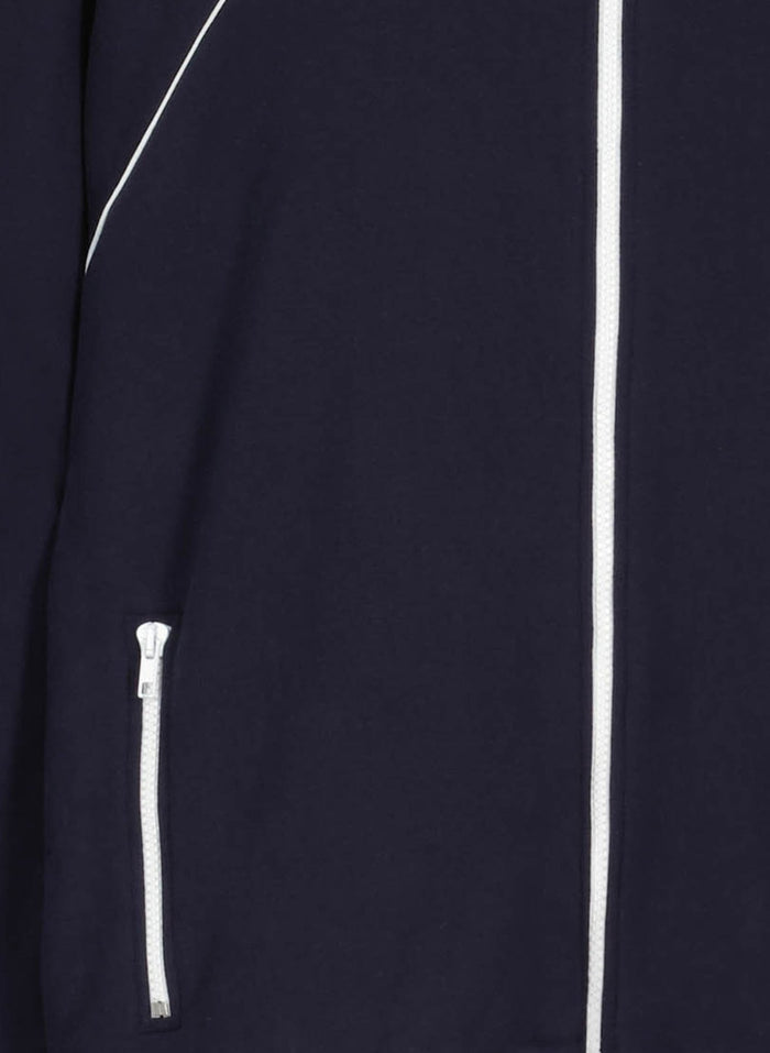Carter Organic Cotton Zip Through Sweatshirt - Classic Navy Baukjen