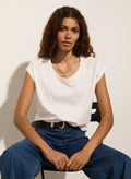 Catherine Organic Cotton Tee - Pure White Baukjen