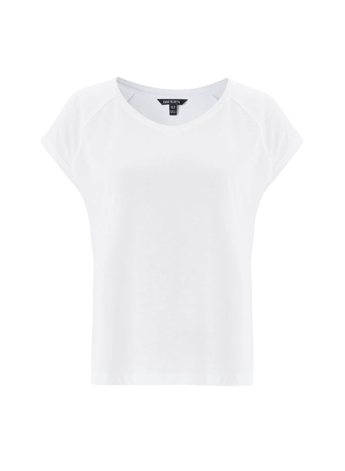 Catherine Organic Cotton Tee - Pure White Baukjen