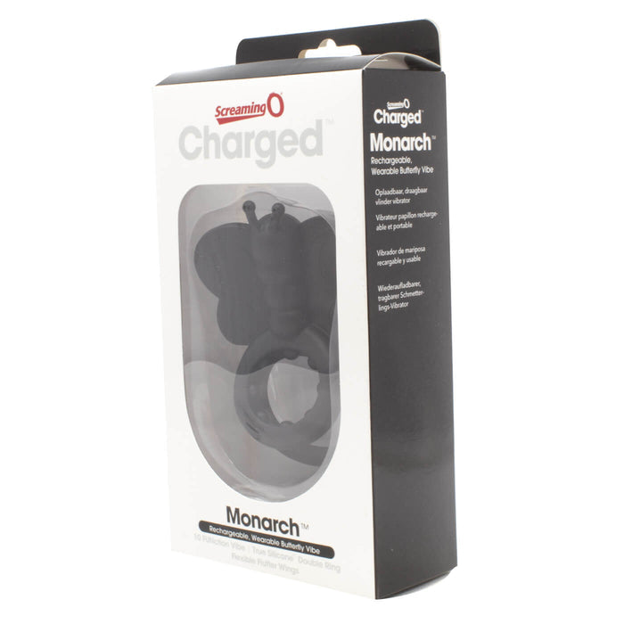 Charged Monarch Butterfly 10 Functions USB Rechargeable Powerful Vibrating Cock Ring