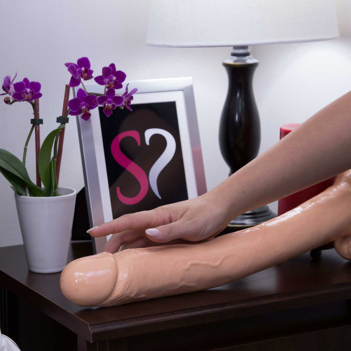 Cloud 9 Extreme Delightful Dong Suction Cup 16 Inches Realistic Dildo