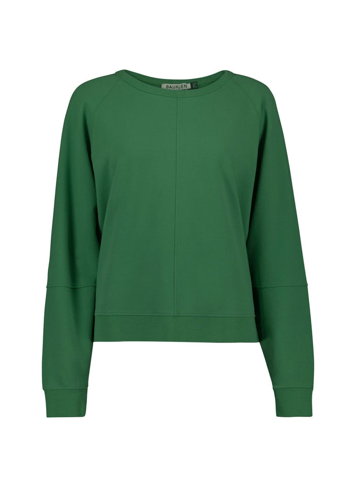 Constance Organic Cotton Sweatshirt - Emerald Baukjen