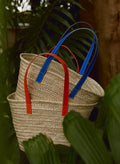Cora Straw Bag - Neon Orange Baukjen