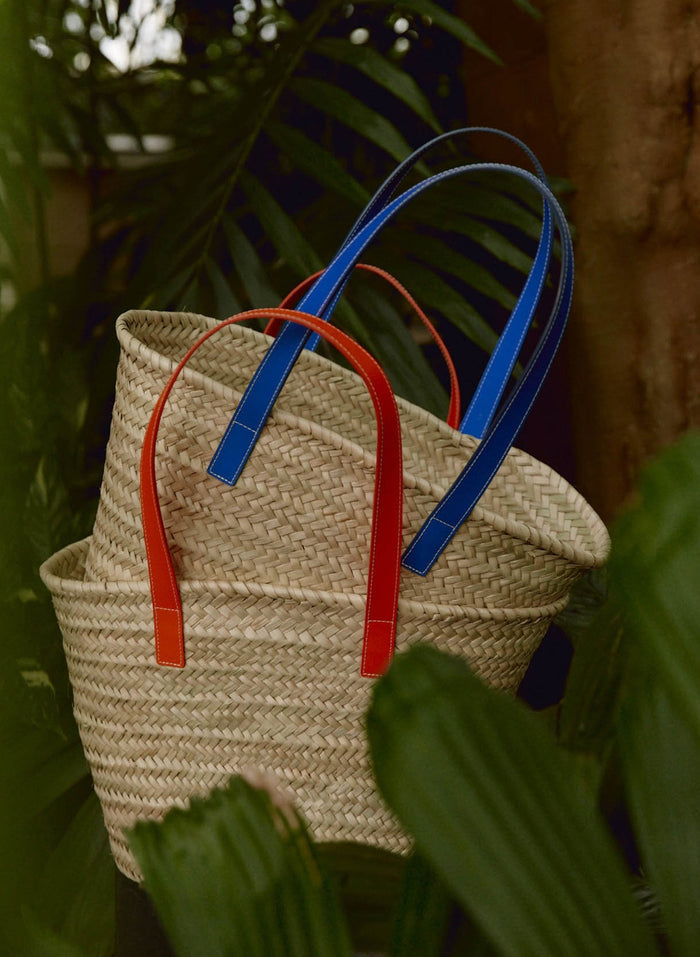 Cora Straw Bag - Neon Orange Baukjen