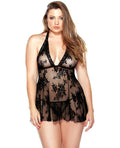Curve Lace Chemise & G String 1X2X by  FAN -