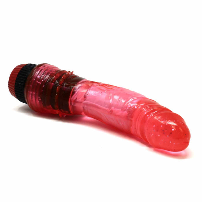 Curved 6.5 Inch Realistic Penis Vibrating Dildo