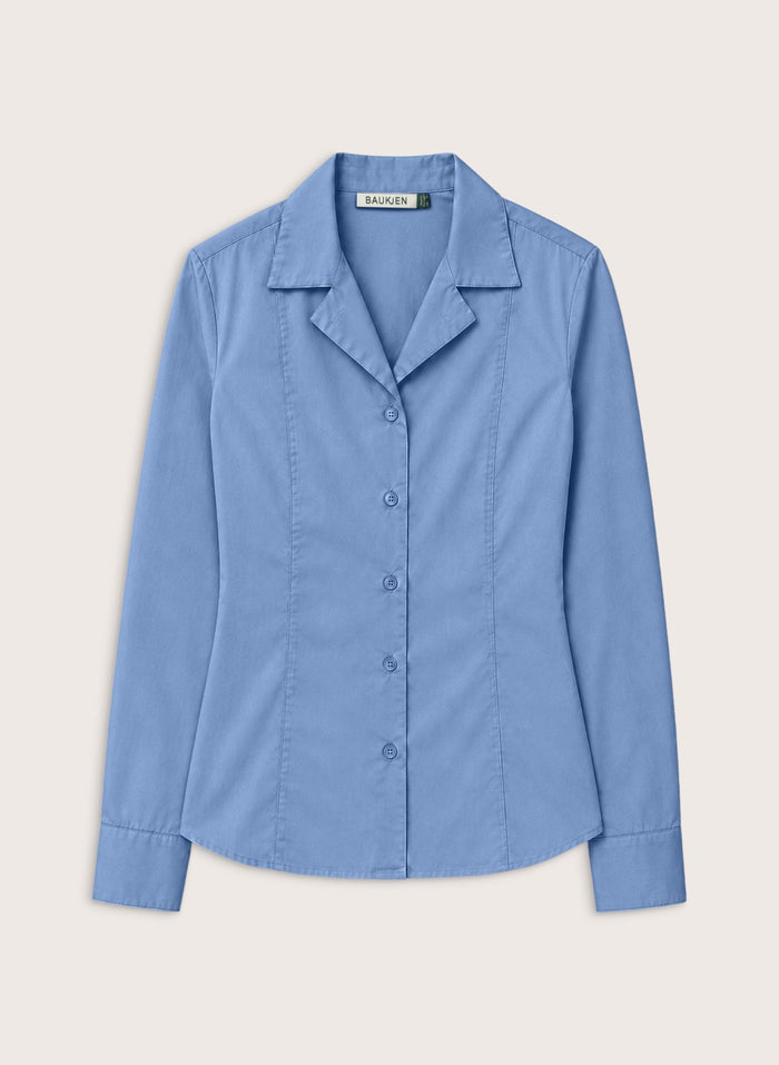 Dana Cinched Waist Shirt - Cornflower Baukjen
