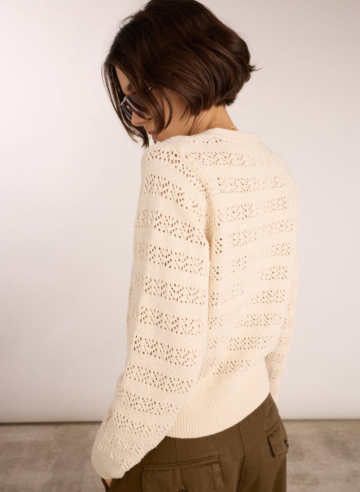 Danae Ecotec® Cardigan - Cream Baukjen