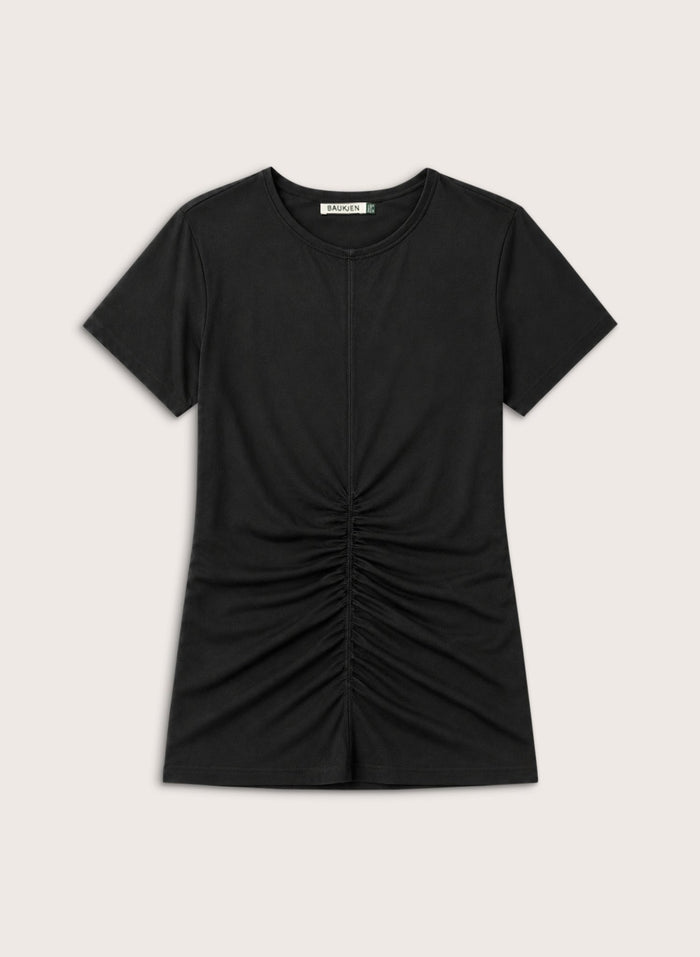Dani Ruched Waist Top - Black Baukjen