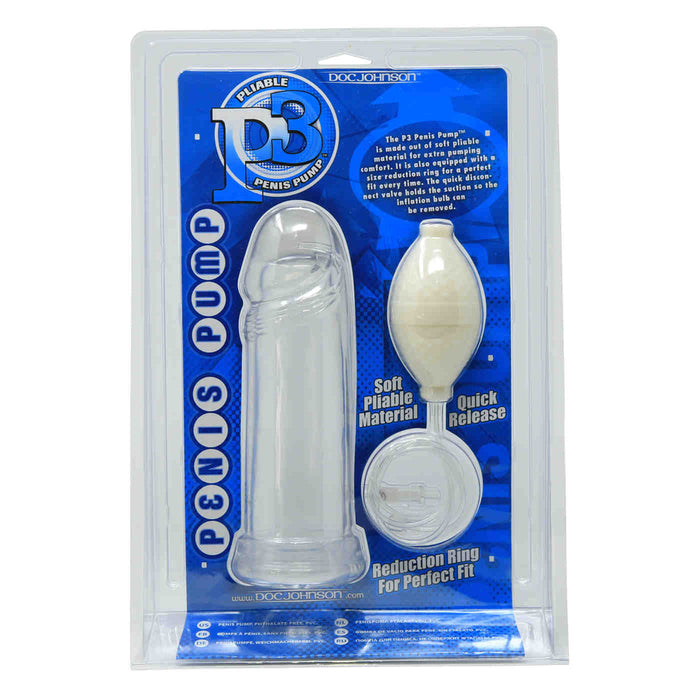 Doc Johnson P3 Clear Penis Pump