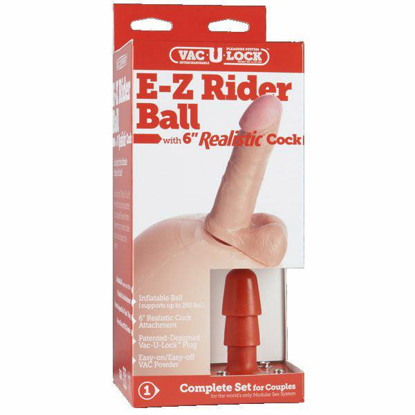 Doc Johnson Vac-U-Lock 6 Inch E-Z Rider Dildo Kit by  Doc Johnson -  - 4