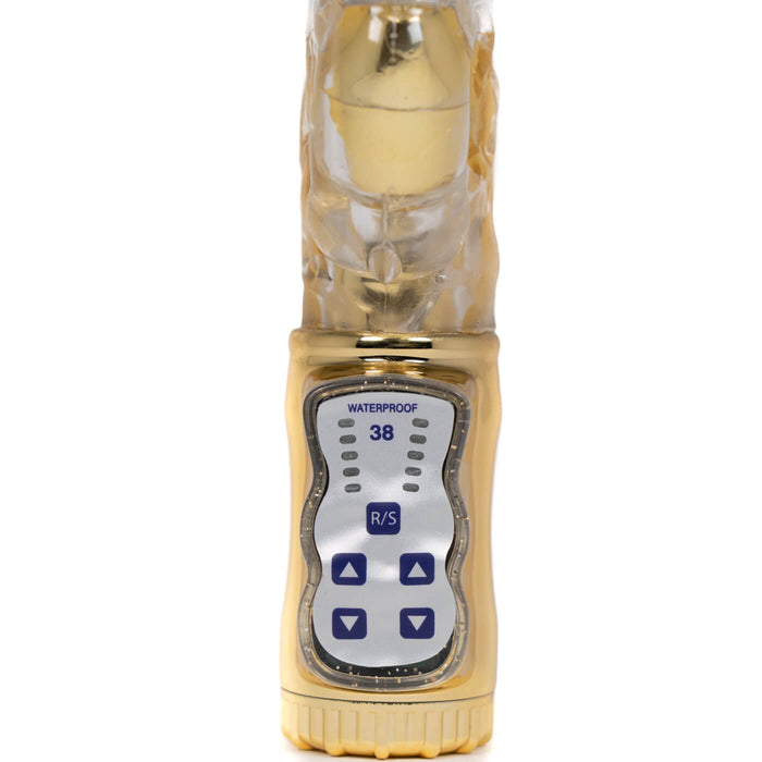 Double Delight 7 Function Rechargeable Rabbit Vibrator With Rotating Beads