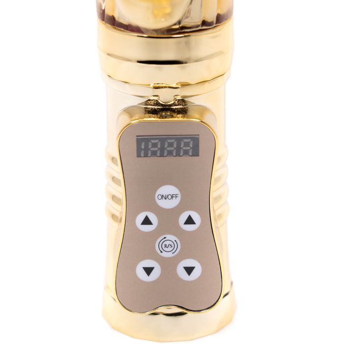 Double Delight Beaded 15 Function Rotating Rabbit Vibrator