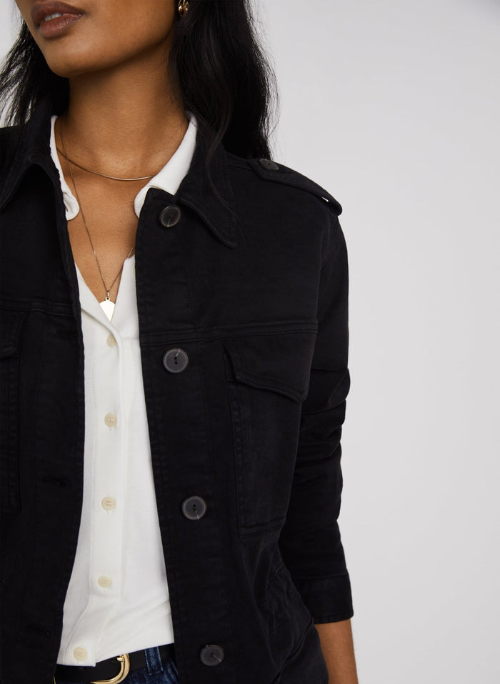Drake Organic Utility Jacket - Caviar Black Baukjen