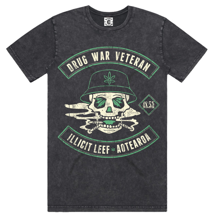 Drug War Veteran Stone Wash Tee