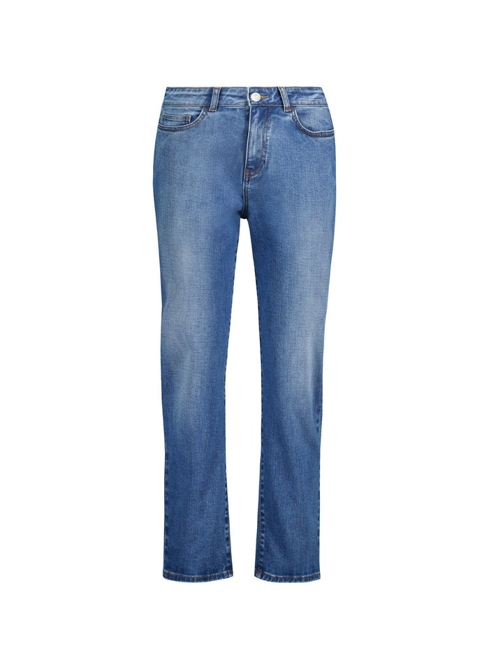 Eda Organic Cotton Stretch Boyfriend Jeans - Light Washed Indigo Baukjen