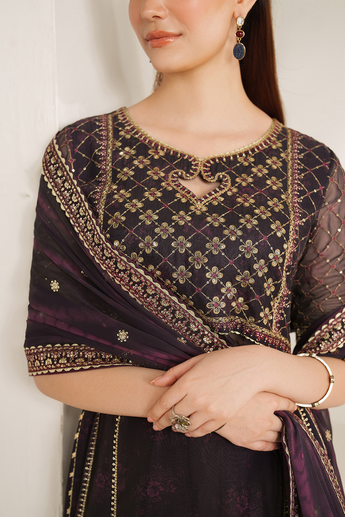 EMBROIDERED CHIFFON UC-3111