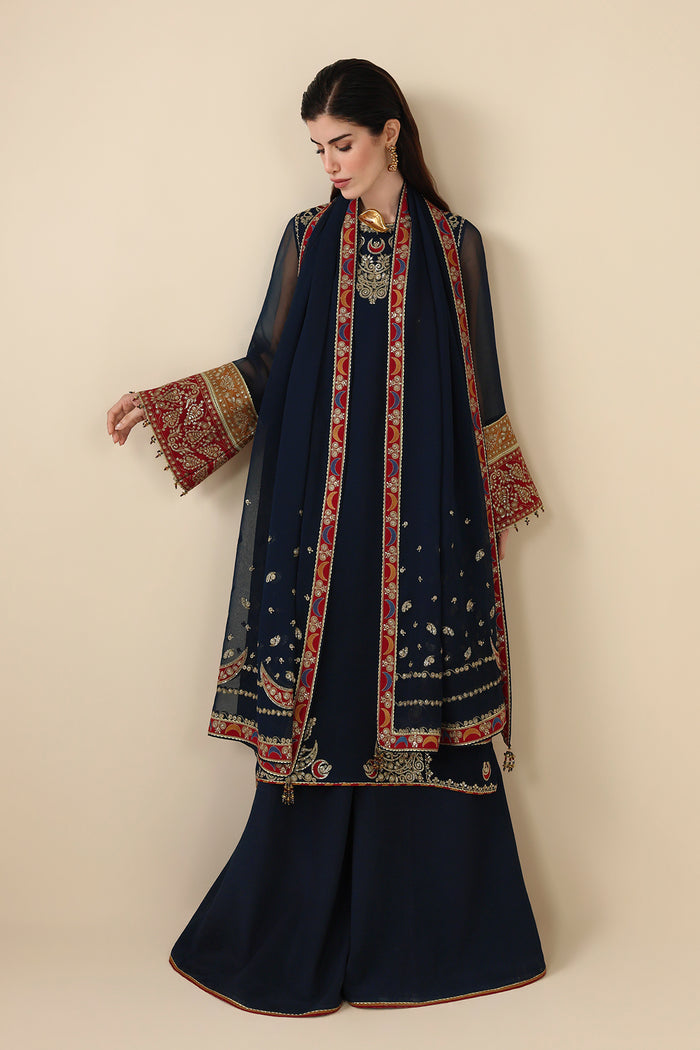 EMBROIDERED CHIFFON UC-3119